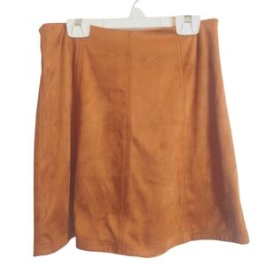 Mi Ami faux suede skirt skater/western style Size S
